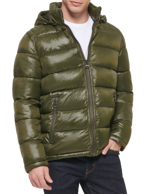 Мужская Куртка GUESS Quilted Zip Up Puffer Jacket GUESS