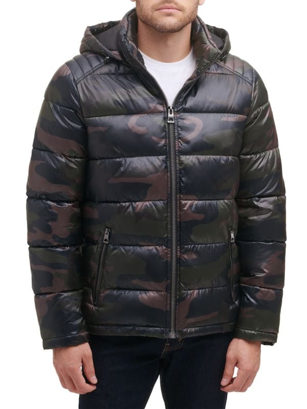 Мужская Куртка GUESS Quilted Zip Up Puffer Jacket GUESS