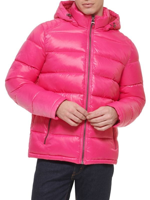 Мужская Куртка GUESS Quilted Zip Up Puffer Jacket GUESS