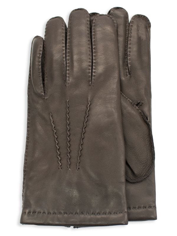 Кожаные перчатки с кашемировой подкладкой Portolano