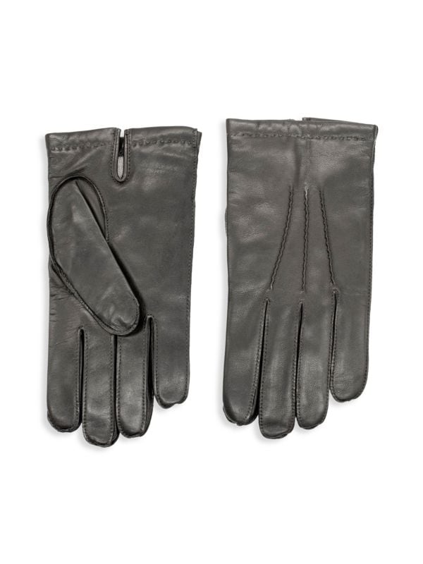 Кожаные перчатки с кашемировой подкладкой Portolano