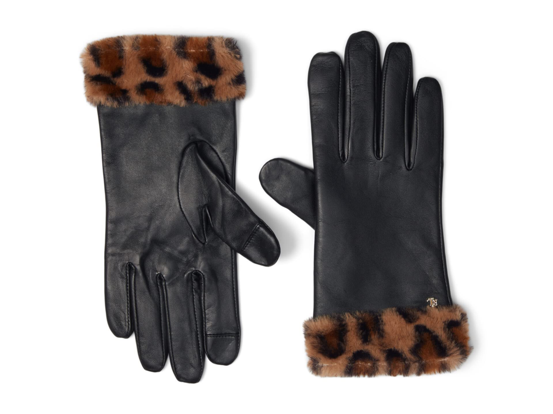 Кожаные сенсорные перчатки с искусственным покрытием Ralph Lauren