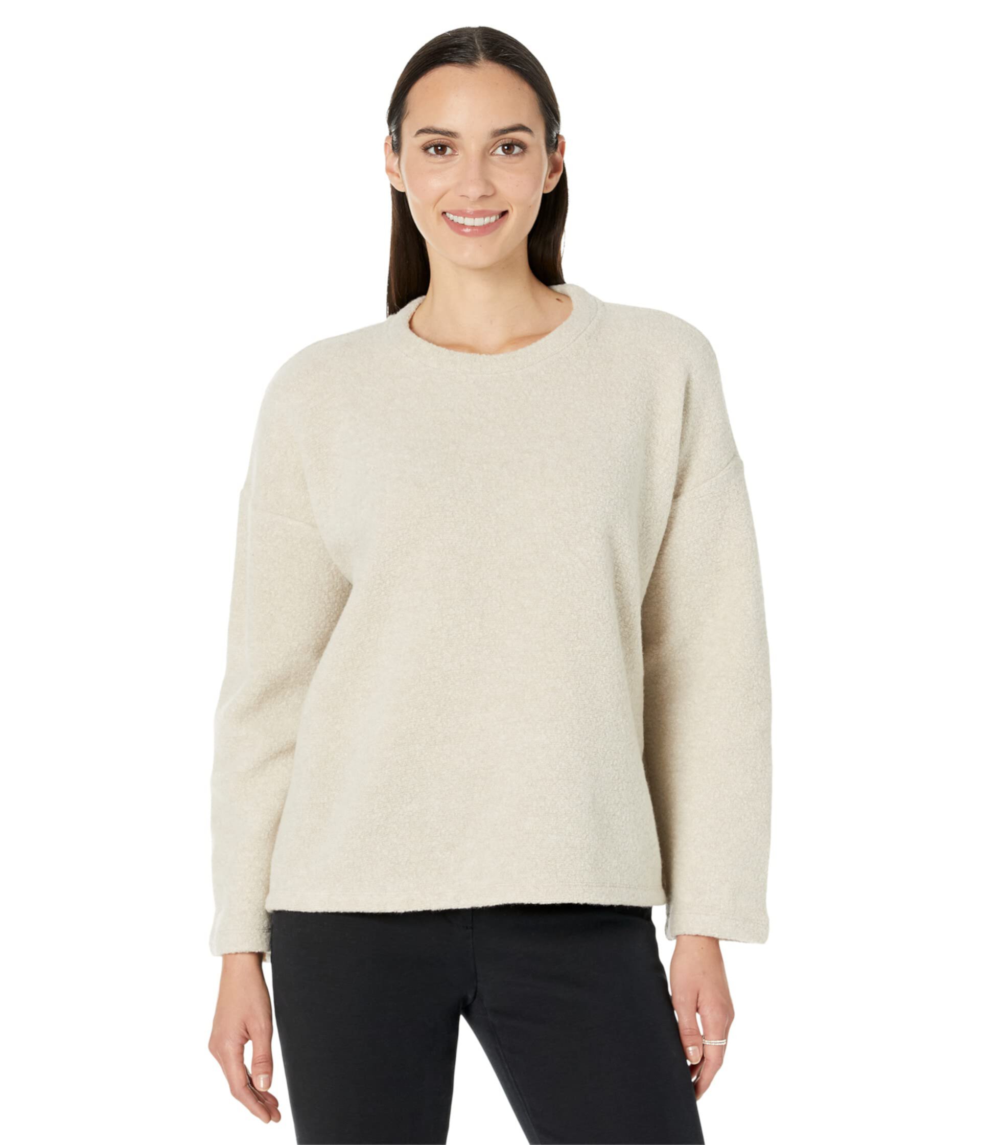 Crew Neck Box Top Eileen Fisher