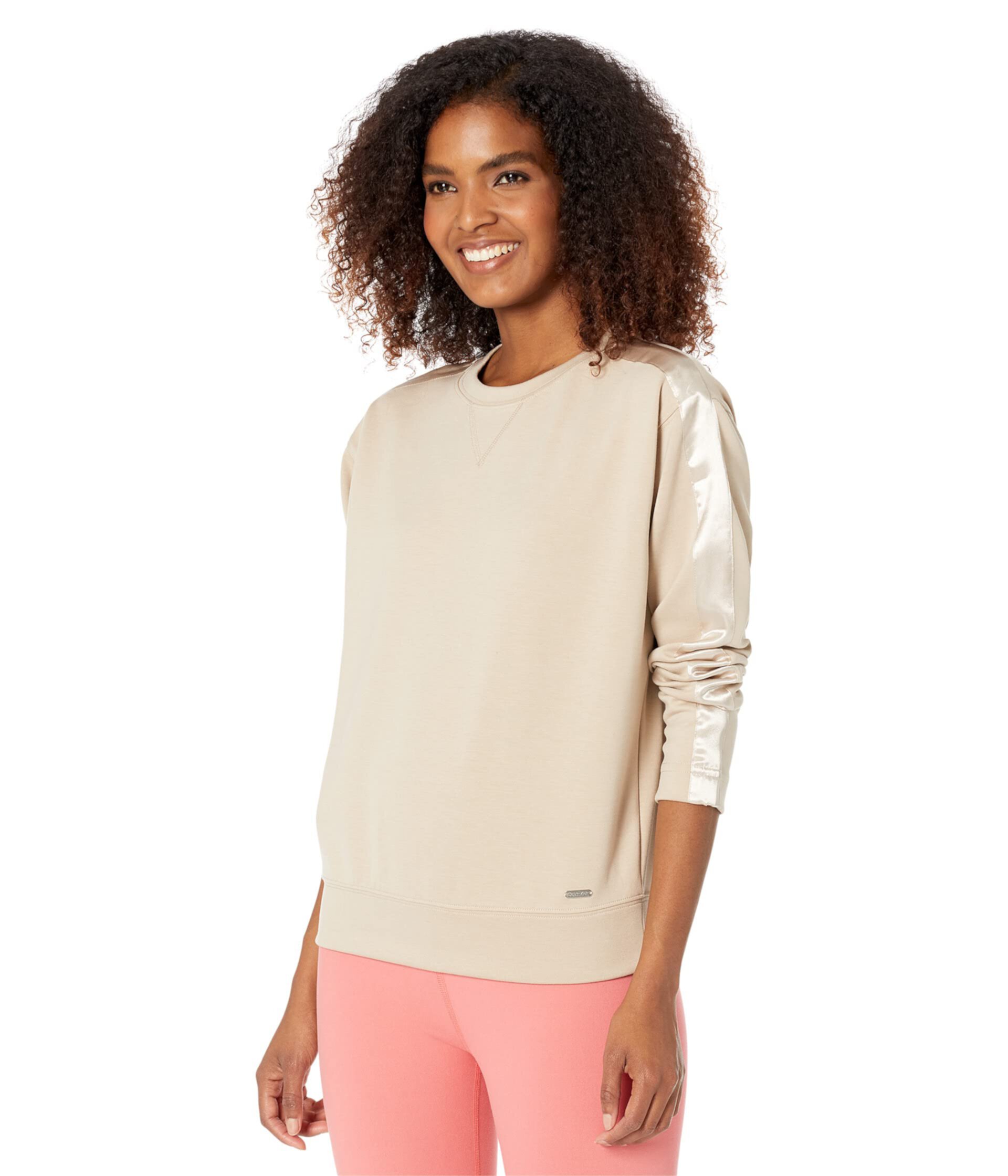 Crew Neck with Sleeve Ribbon Calvin Klein