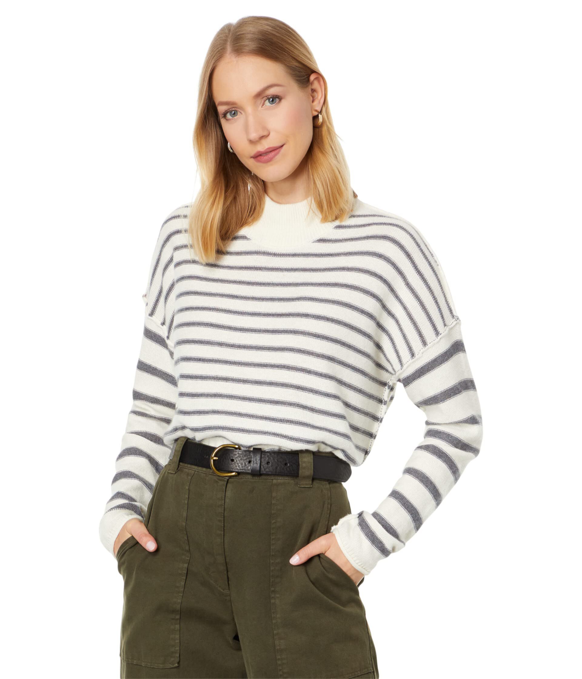 Stripe Jamaica Mock Neck Madewell