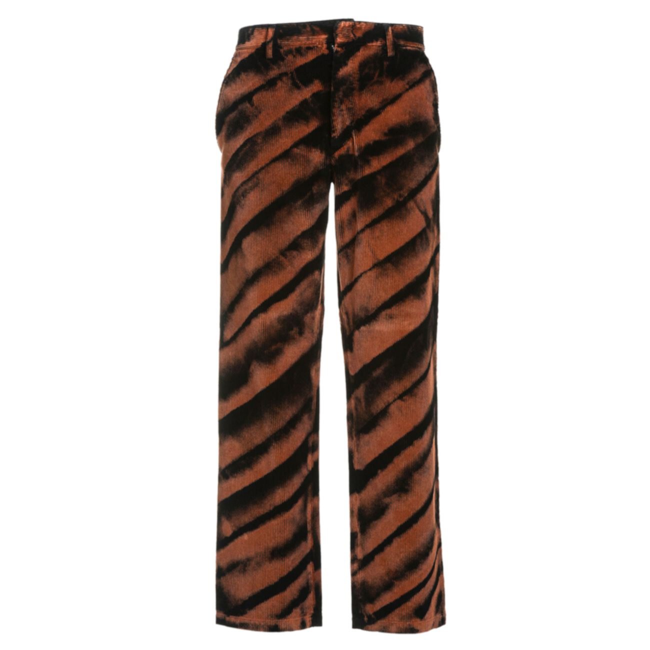 Вельветовые брюки в тигровую полоску Just Cavalli