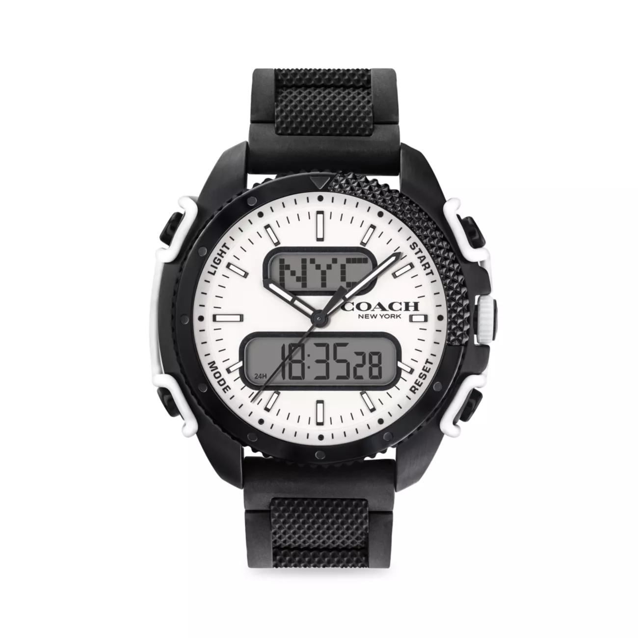 C001 Digital Stainless Steel Bracelet Watch COACH