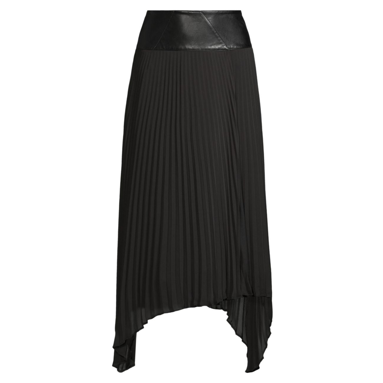 Асимметричная юбка-миди со складками Donna Karan New York
