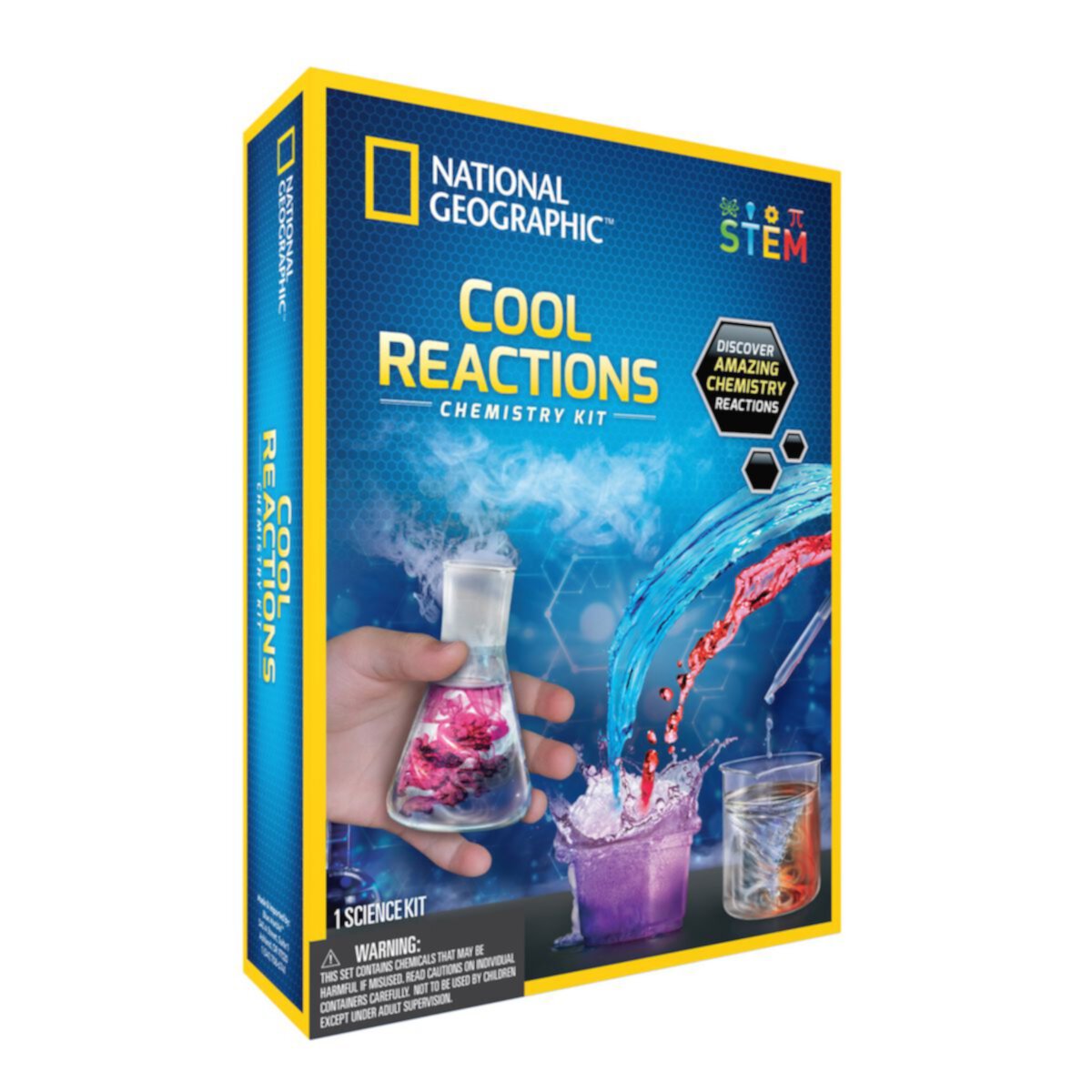 Головоломка National Geographic Cool Reactions Chemistry Kit National Geographic