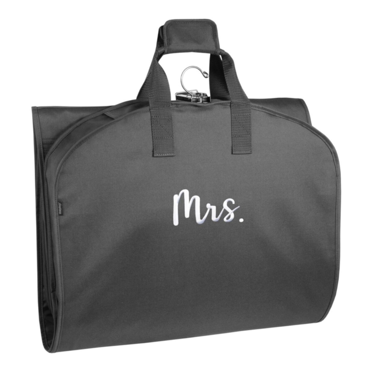 60-дюймовая дорожная сумка для одежды премиум-класса WallyBags Trifold с карманом и вышивкой Mrs. WallyBags
