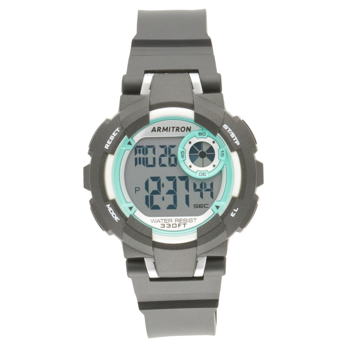 Часы Armitron Pro Sport EL LCD черно-белые — 45-7140BBK Armitron