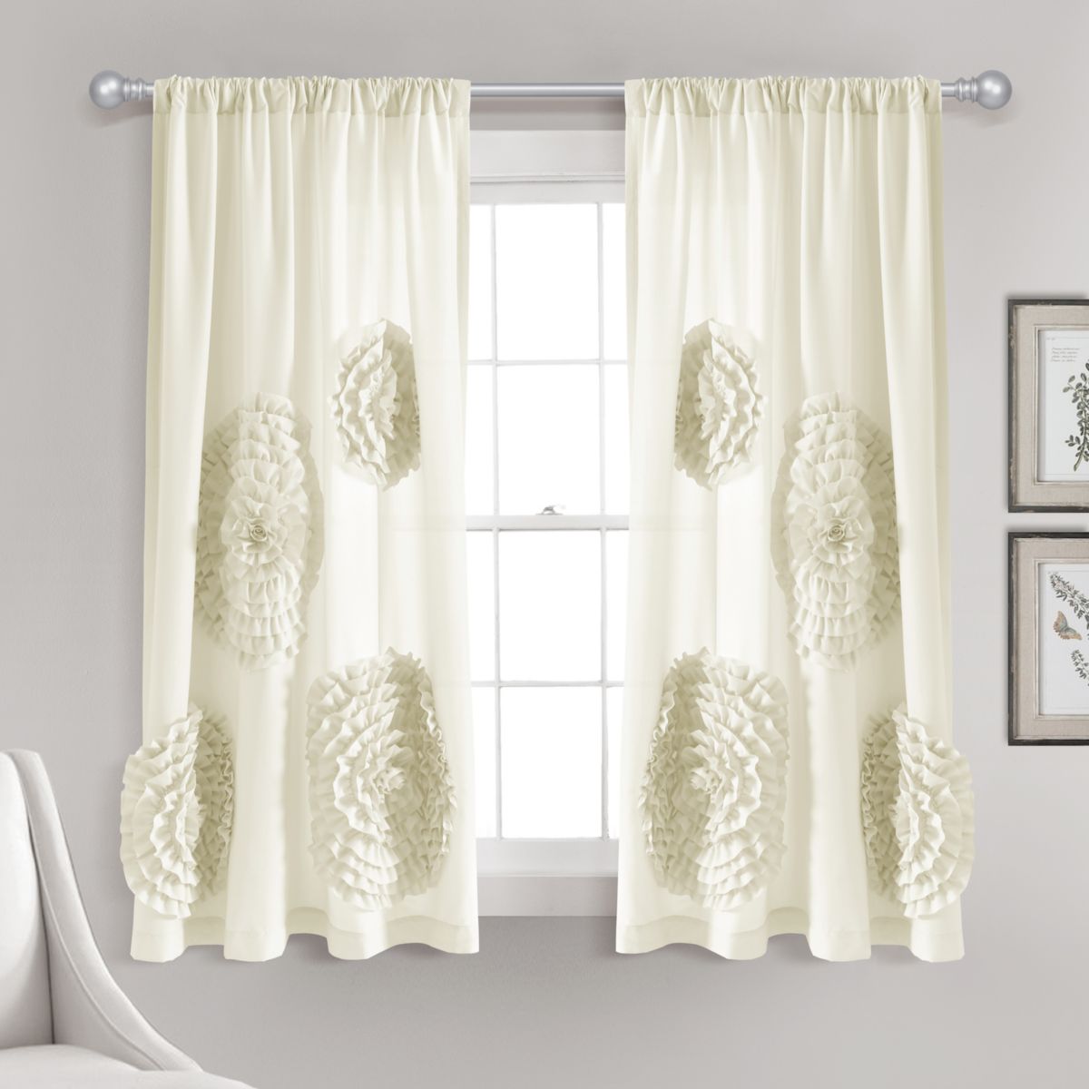 Lush Decor Serena Single Window Curtain Panel Lush Décor