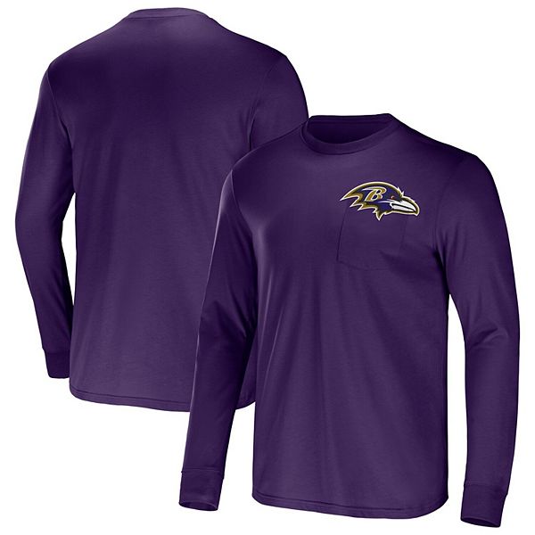 Мужская Футболка NFL x Darius Rucker Collection by Fanatics Пурпурная Baltimore Ravens С Длинным Рукавом И Карманом NFL x Darius Rucker Collection by Fanatics