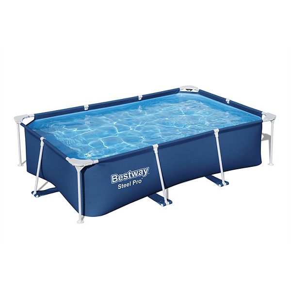 Bestway Steel Pro 8.5' x 5.6' x 2' Rectangular Ground Swimming Pool (Pool Only) Bestway