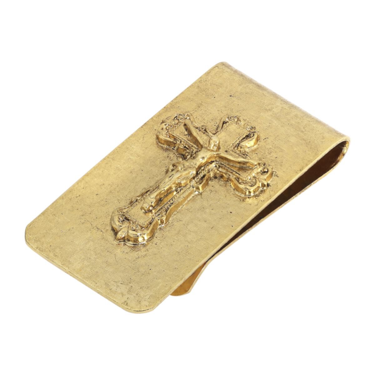 Женские символы веры 14-каратного золота с распятием зажим для денег Symbols of Faith