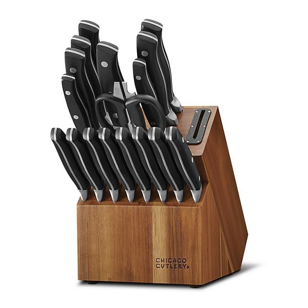 Набор ножей Chicago Cutlery Insignia Classic, 18 предметов, с блоком и встроенной точилкой Chicago Cutlery