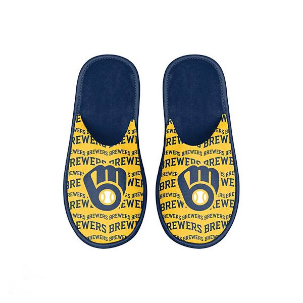 Детские тапочки FOCO Milwaukee Brewers Scuff Wordmark Unbranded