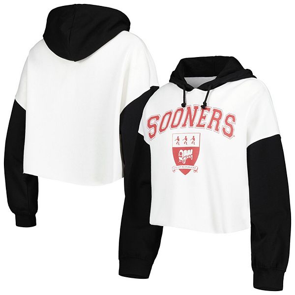 Женское худи Gameday Couture Oklahoma Sooners с цветными блоками, 60% хлопок, с капюшоном Gameday Couture