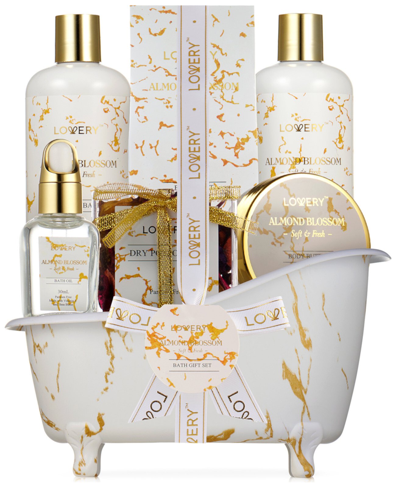 7-Pc. Almond Blossom Relaxation Body Care Gift Set Lovery