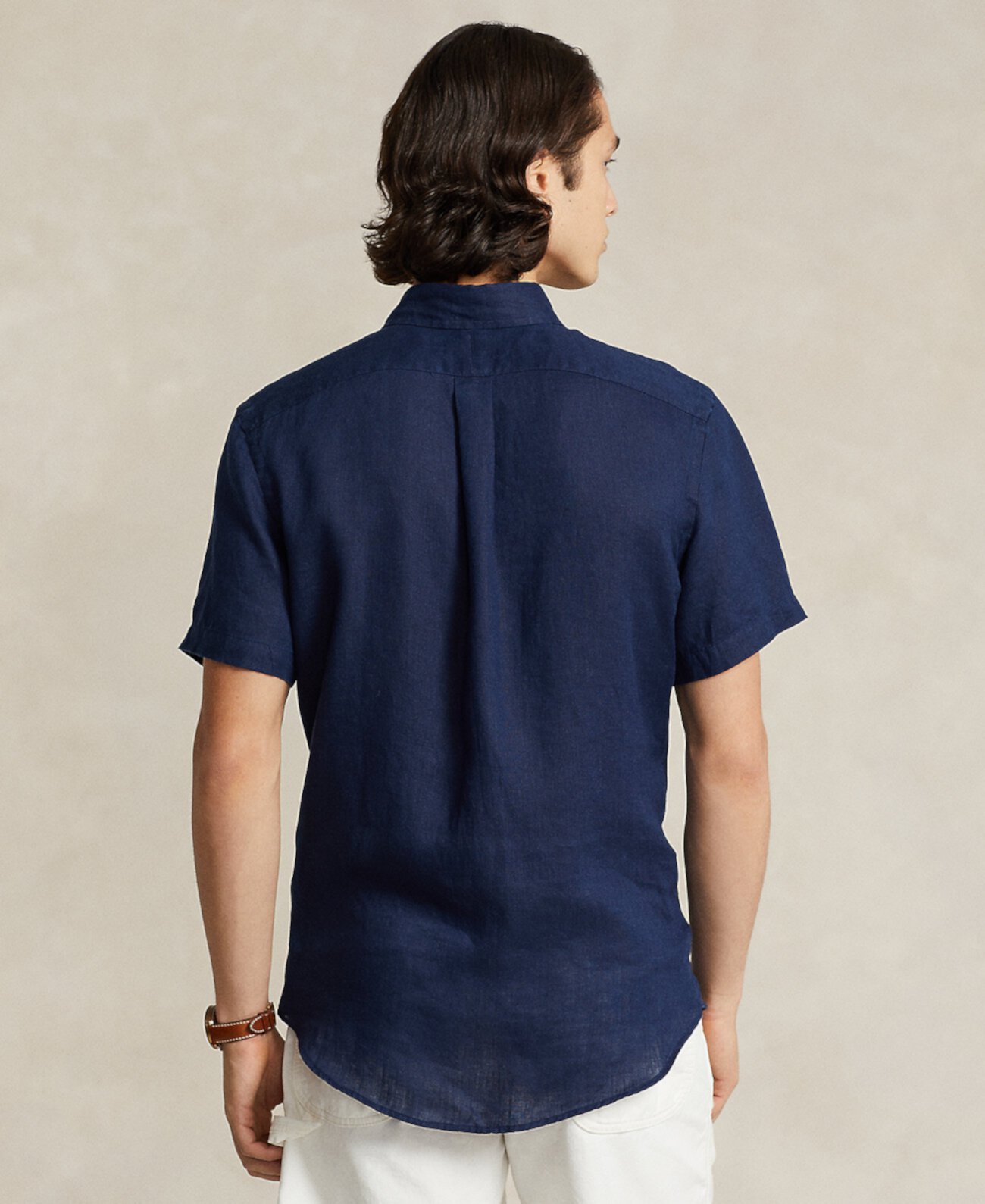 Men's Short-Sleeve Linen Button-Up Polo Ralph Lauren