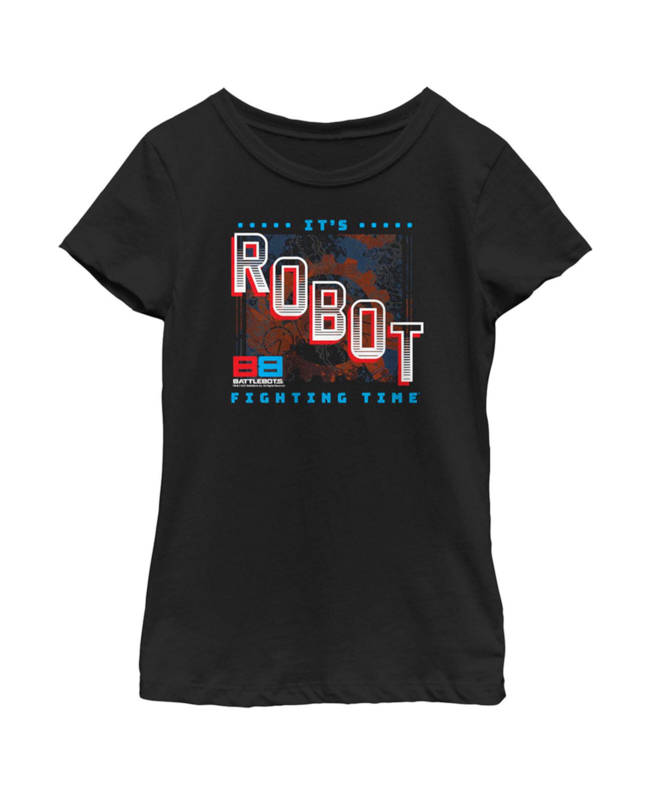 Детская футболка It's Robot Fighting Time для девочек Battlebots
