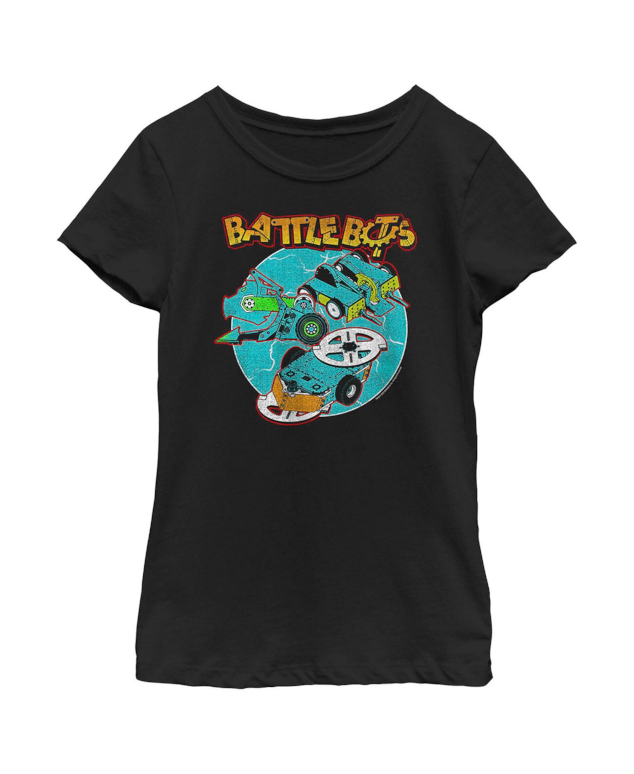 Детская футболка Girl's Whiplash, SawBlaze и Rotator Battlebots