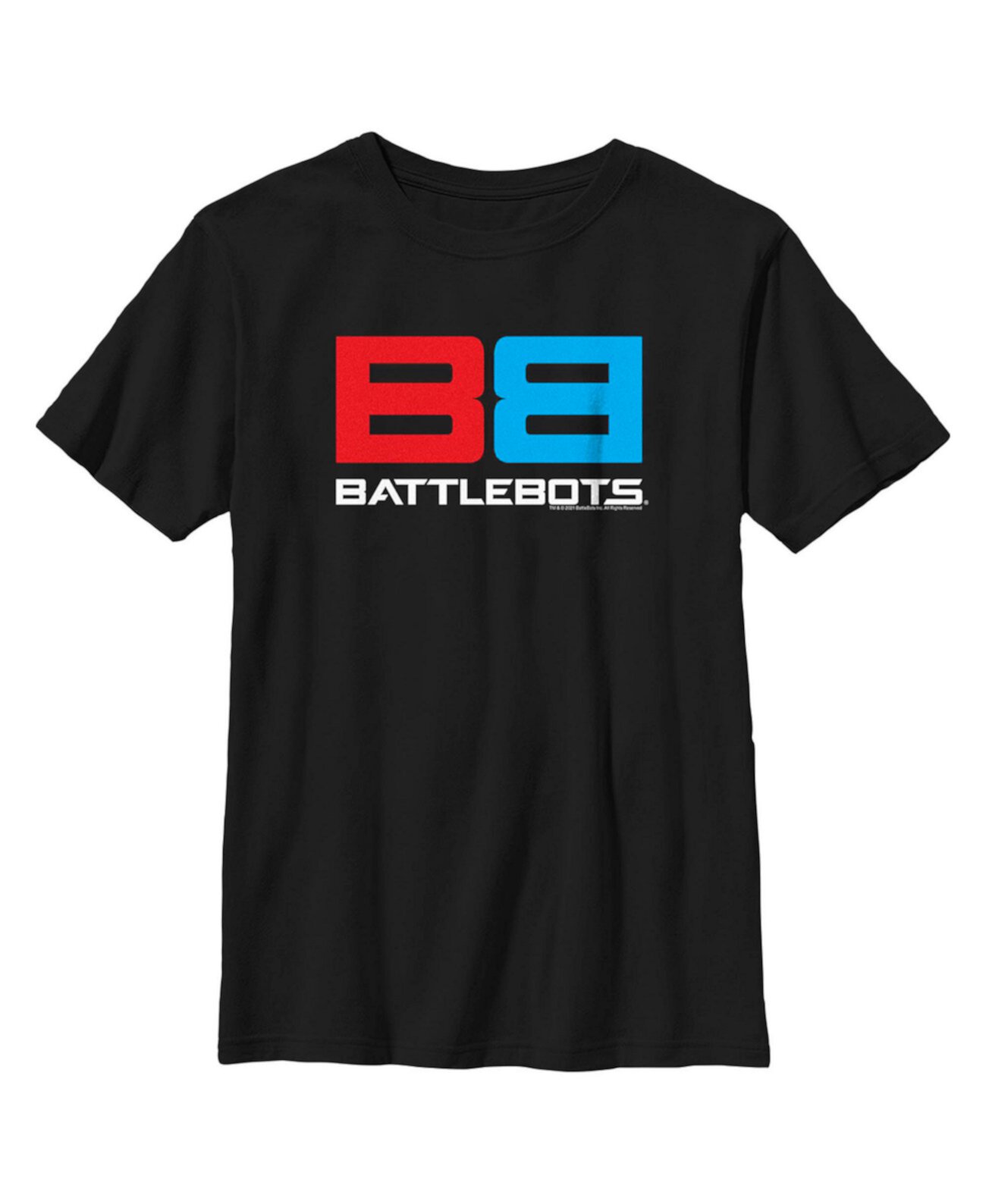 Детская футболка с красно-синим логотипом для мальчика Battlebots