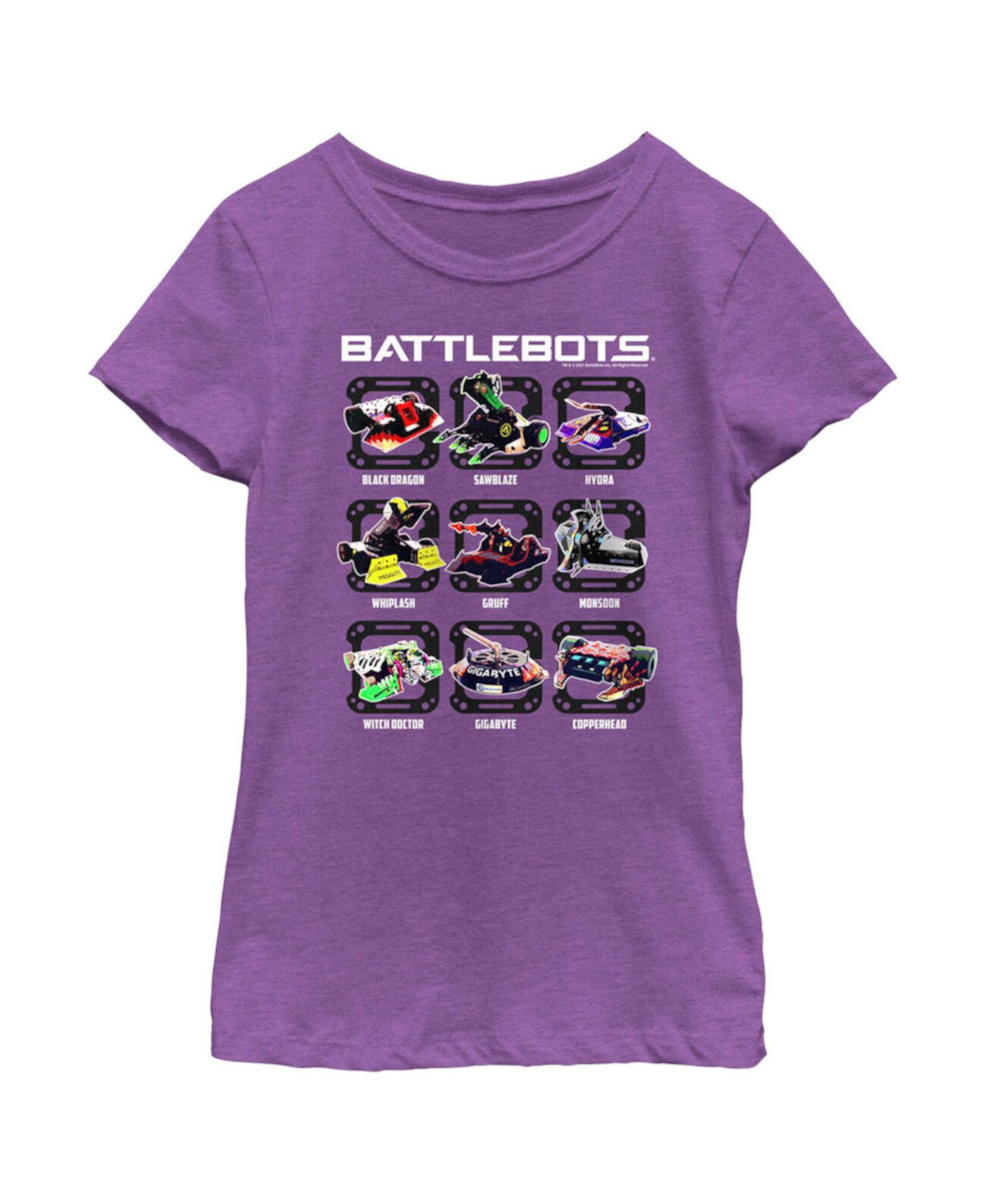 Girl's Robot Chart  Child T-Shirt Battlebots