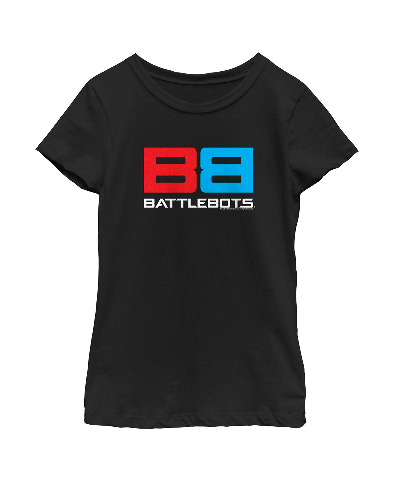 Girl's Red and Blue Logo  Child T-Shirt Battlebots