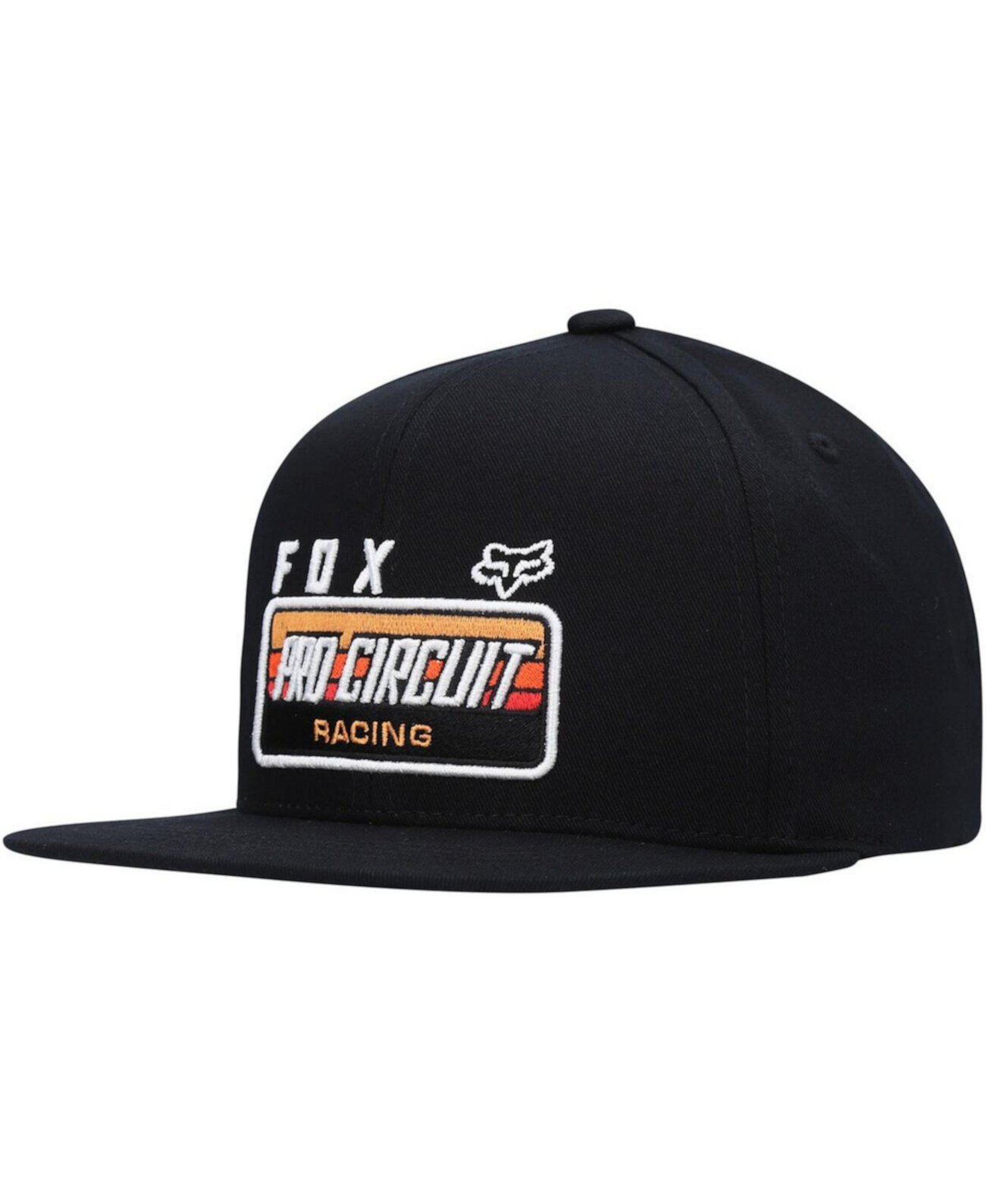 Черная бейсболка с логотипом Pro Circuit для мальчиков Snapback Fox