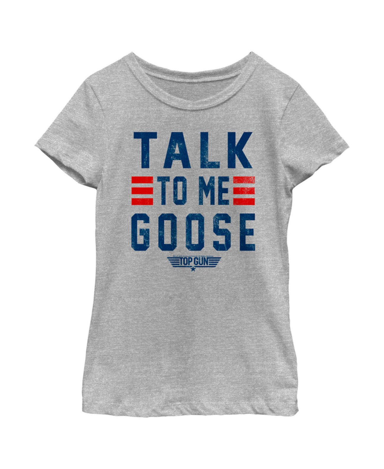 Детская футболка Top Gun для девочек Talk to Me Goose Quote Paramount