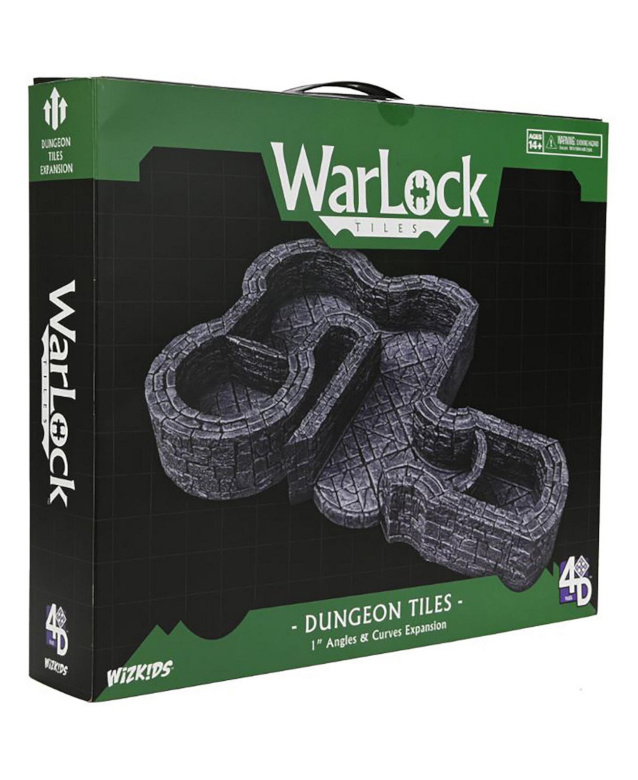 WarLock Tiles 1-дюймовый Dungeon Angles Curves Expansion Pack Настольный аксессуар для ролевой игры WizKids Games