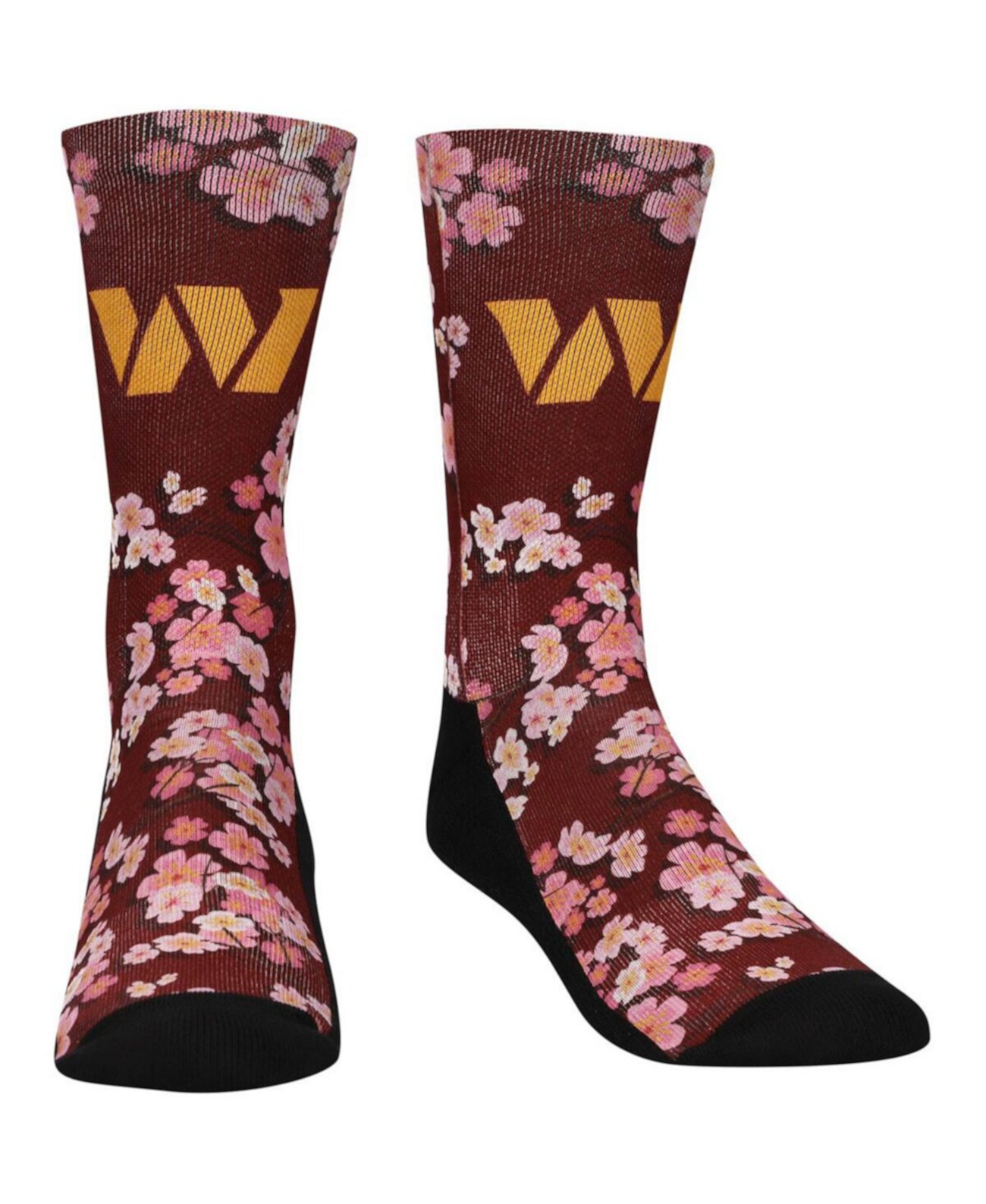Молодежные носки для мальчиков Rock Em Носки для экипажа Washington Commanders Локализованные носки Cherry Blossoms Crew Rock 'Em