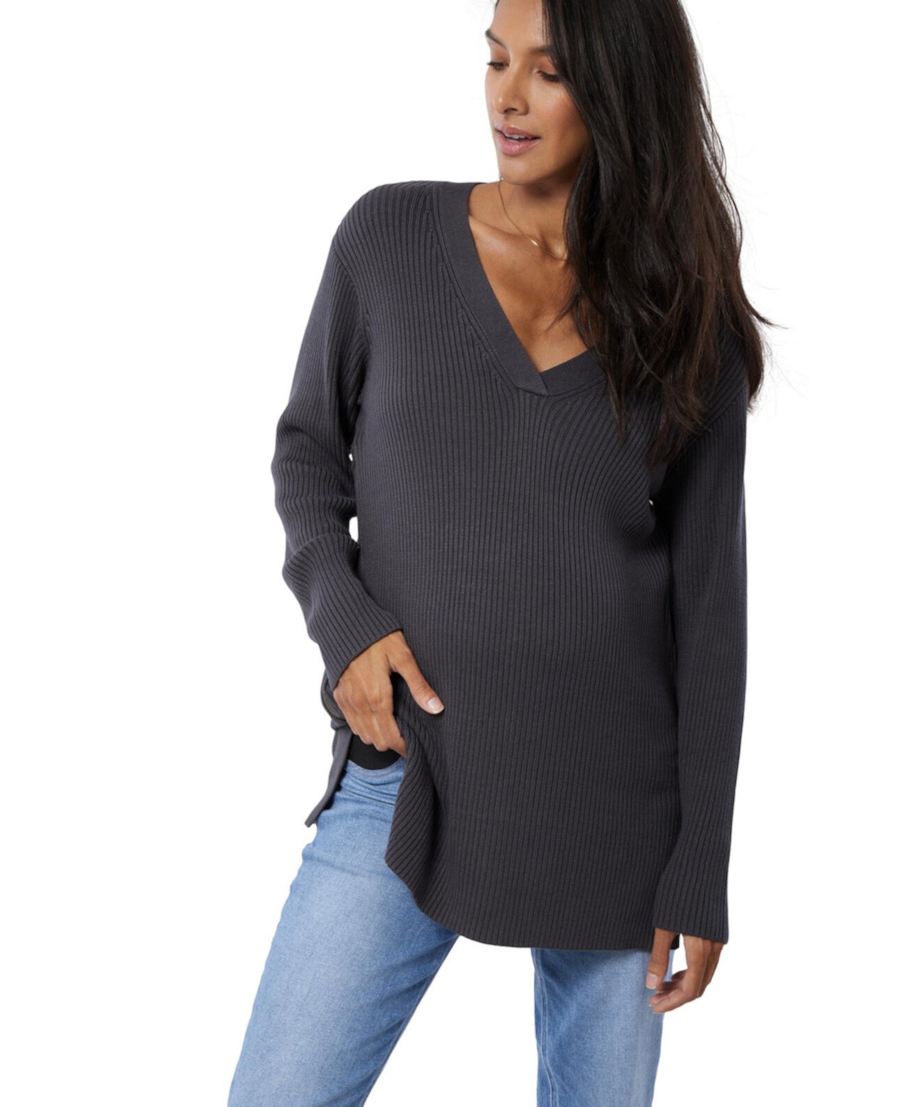 Женский свитер для кормления с боковой молнией для беременных Ingrid + Isabel