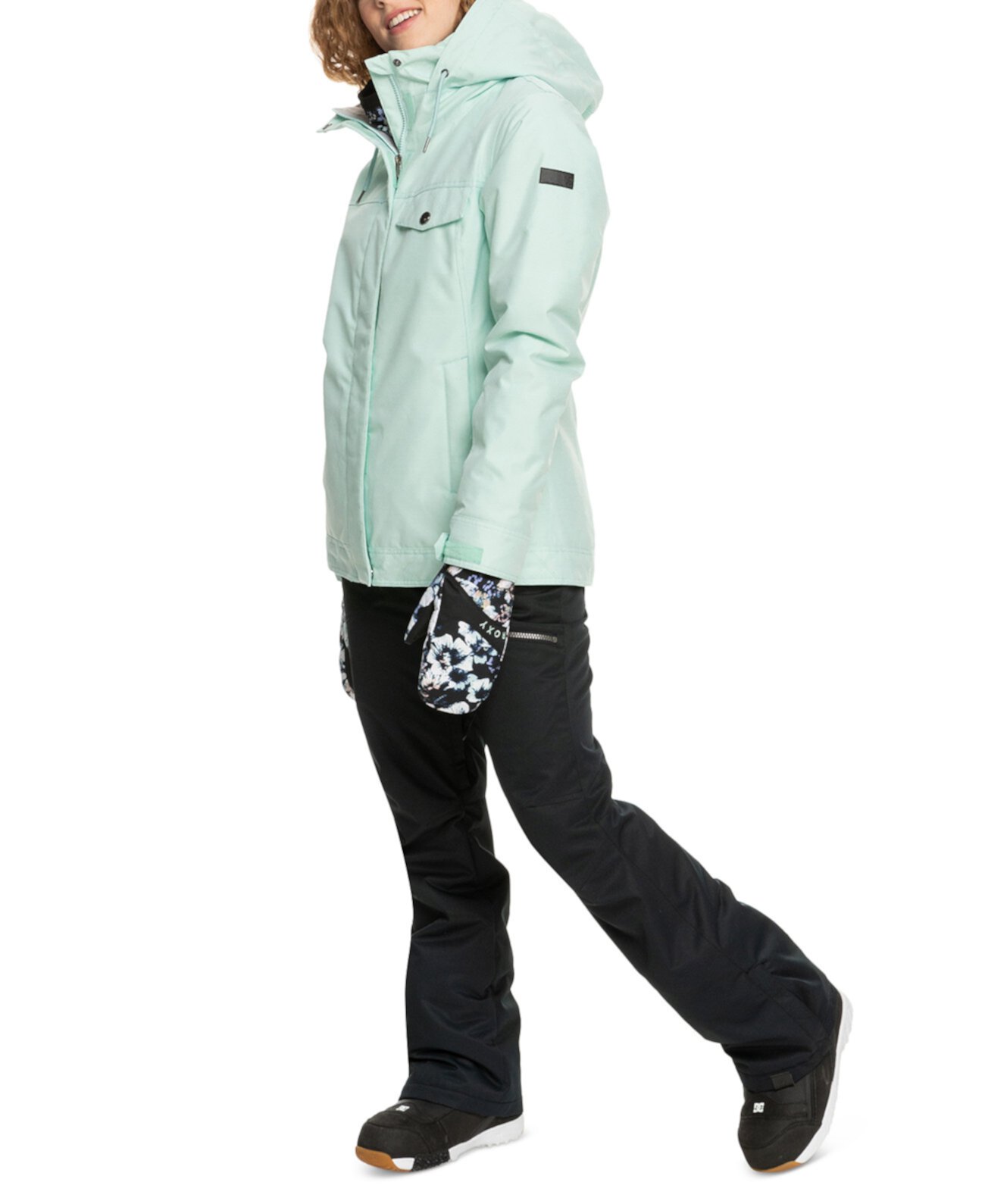 Зимняя куртка Billie с капюшоном и молнией спереди для юниоров Roxy