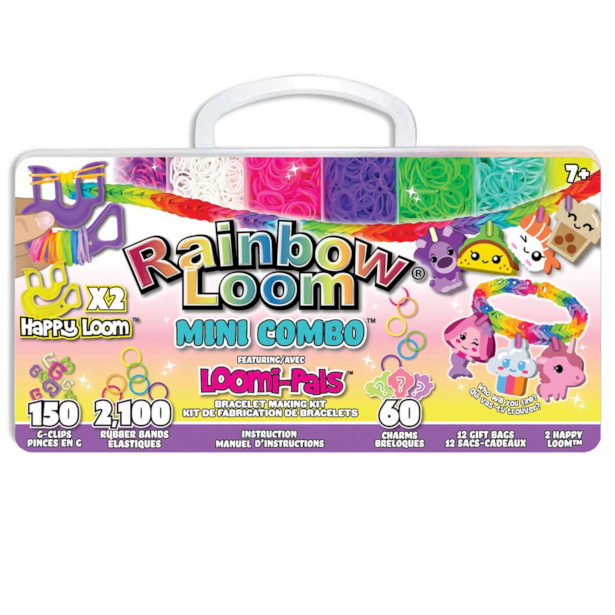 Комплект для изготовления мини-браслетов Rainbow Loom Loomi-Pals с Happy Loom Rainbow Loom