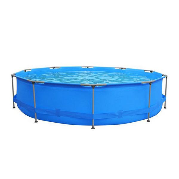 JLeisure Avenli 9 ft x 30 in 1,158 Gal Round Frame Easy Assembly Swimming Pool JLeisure