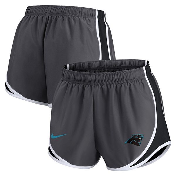 Женские серые быстро сохнущие шорты Nike с логотипом Carolina Panthers Nike