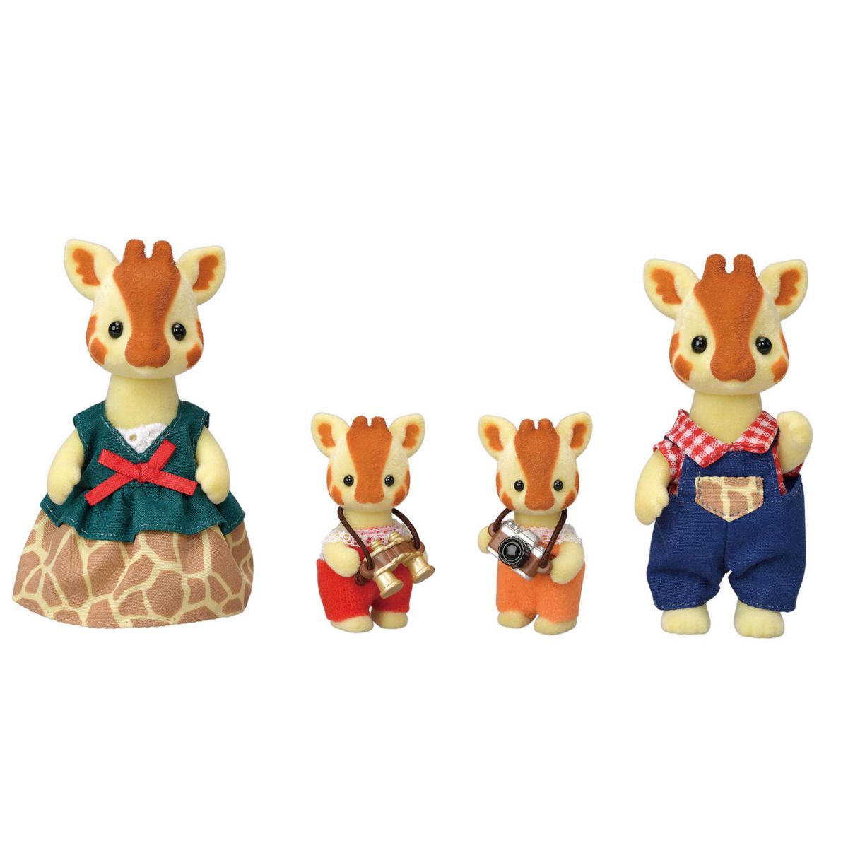 Семейный набор Calico Critters Highbranch Giraffe из 4 коллекционных фигурок кукол Calico Critters