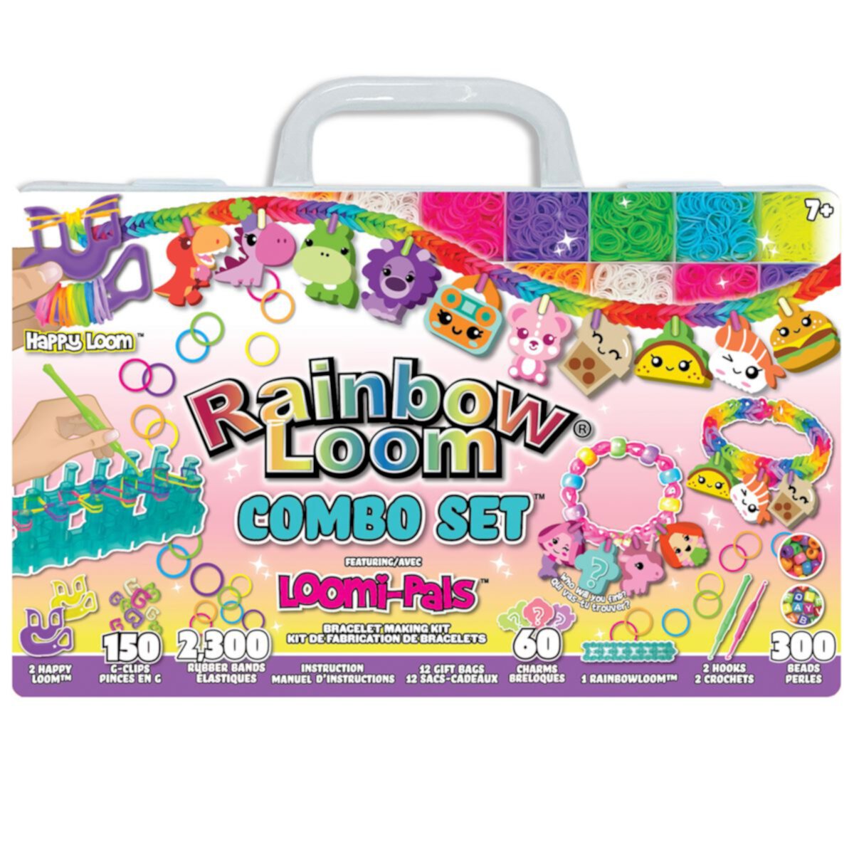 Комбинированный набор для изготовления браслетов Rainbow Loom Loomi-Pals Rainbow Loom