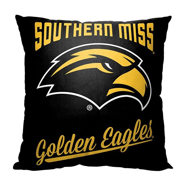 Подушка с логотипом Southern Miss Golden Eagles, 45 см x 45 см, полиэстер, легко чистится The Northwest