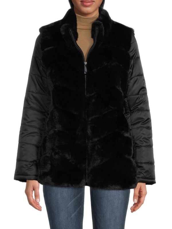 Женская Куртка BELLE FARE Faux Fur Quilted BELLE FARE