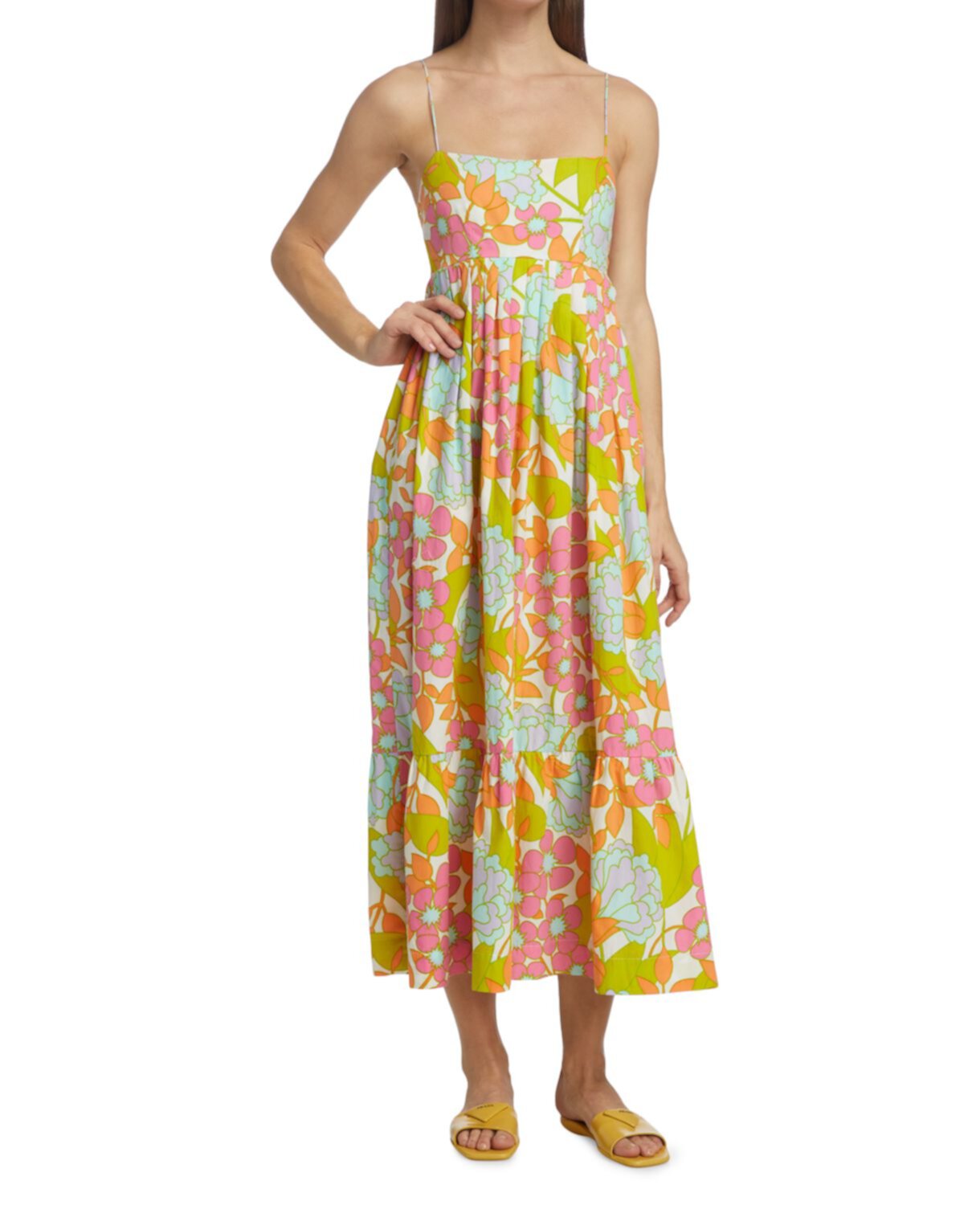 Платье миди с цветочным принтом SWF