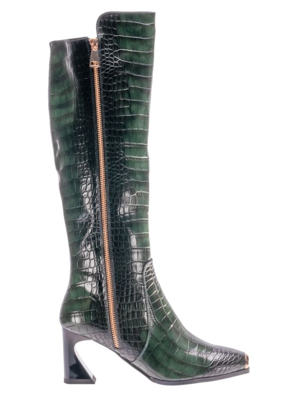 Женские Сапоги Lady Couture London Crocodile Embossed Tall Ninety Union