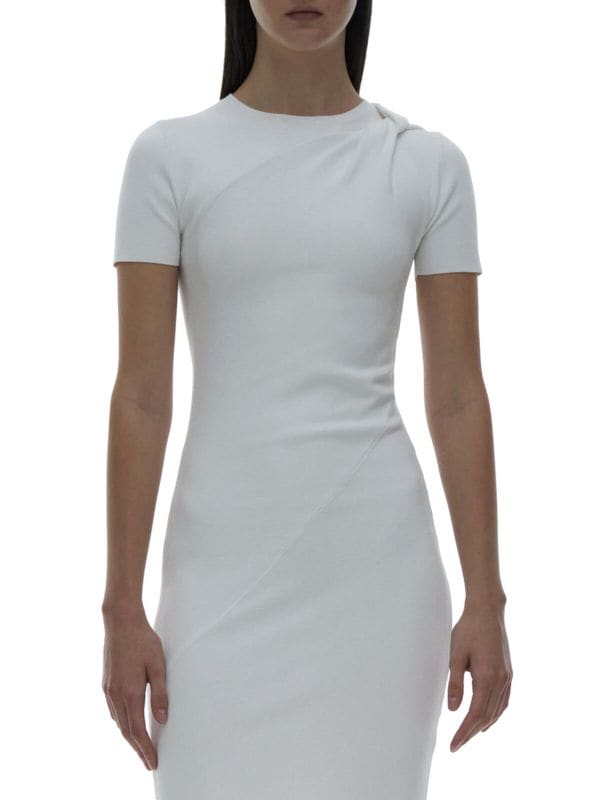 Асимметричное платье-футболка Twist Helmut Lang
