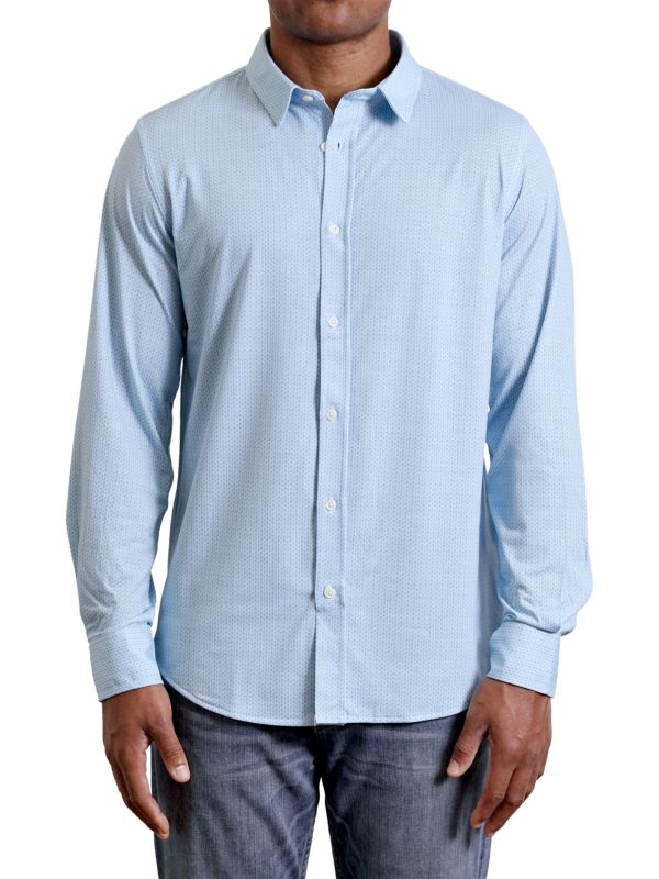 Трикотажная классическая рубашка узкого кроя с платком Brooks Hyden Yoo