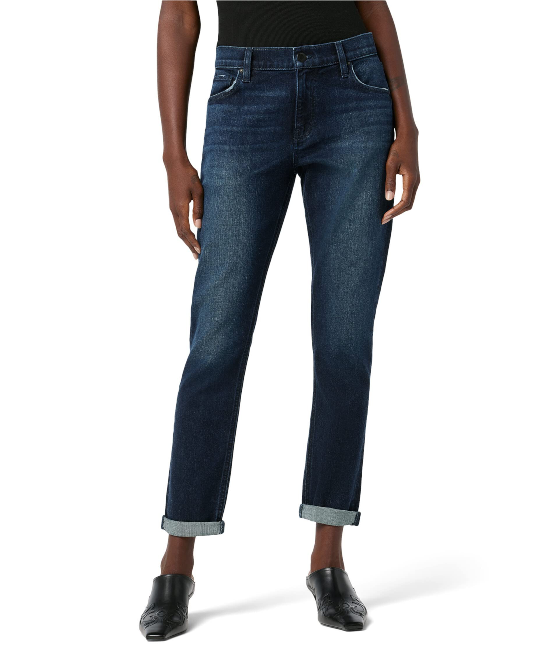 Lana Slim Boyfriend с закатанной кромкой в Firelight Hudson Jeans