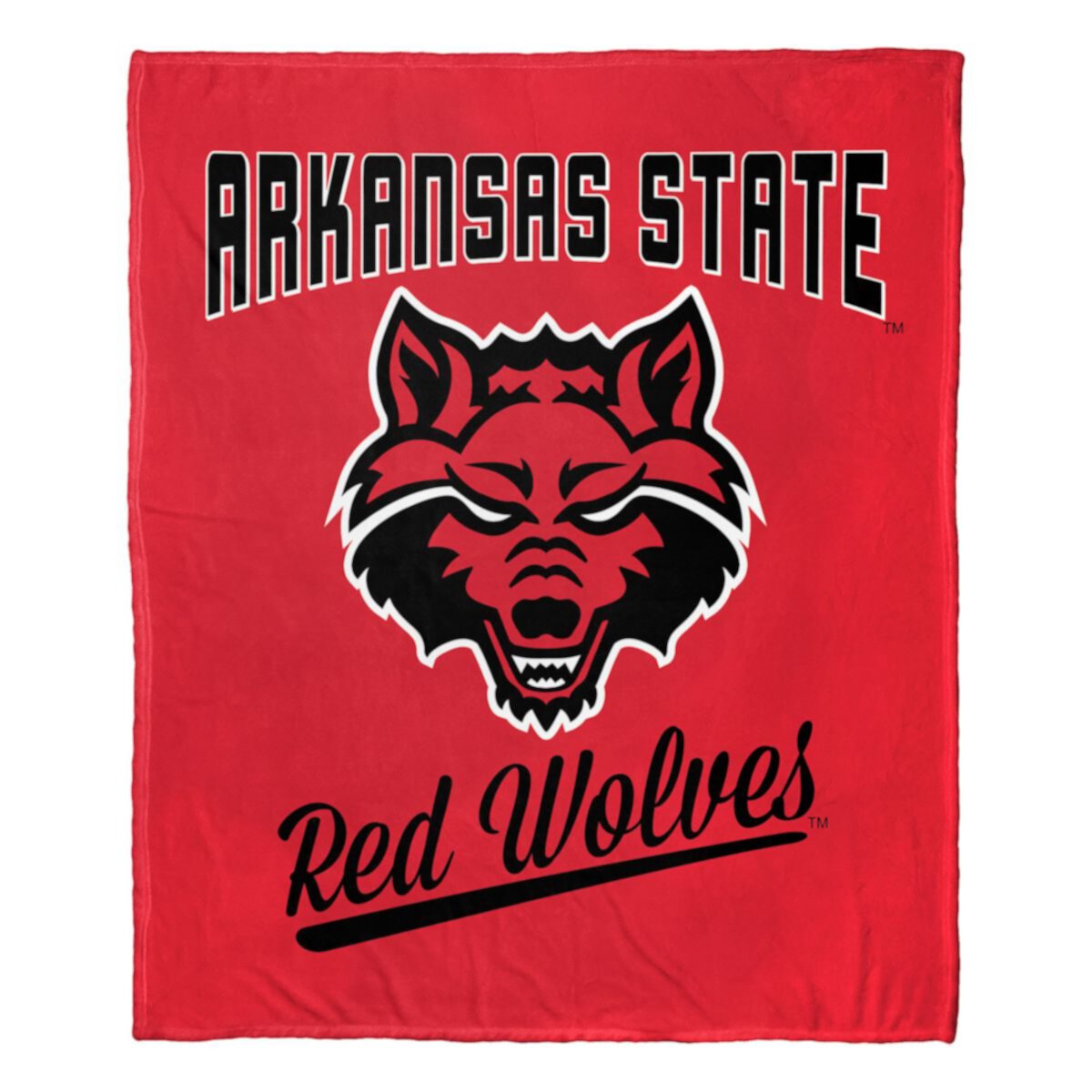 The Northwest Arkansas State Red Wolves Alumni Silk-Touch Throw Blanket The Northwest
