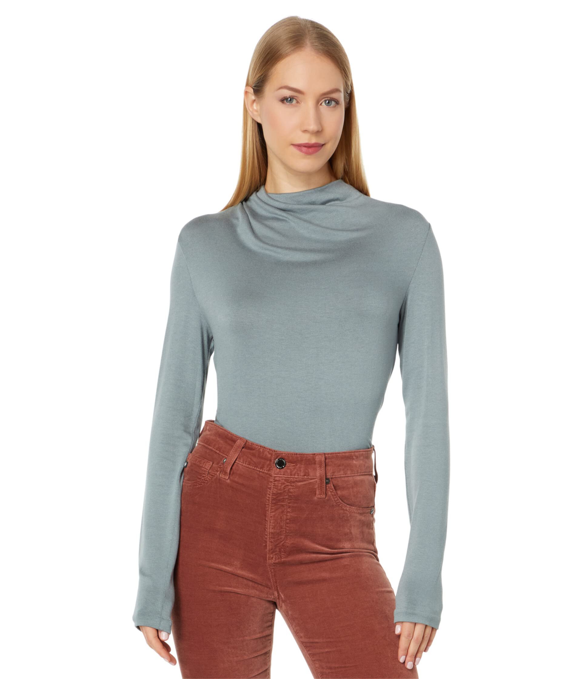 Женская Футболка Vince Long Sleeve Cowl Neck Vince