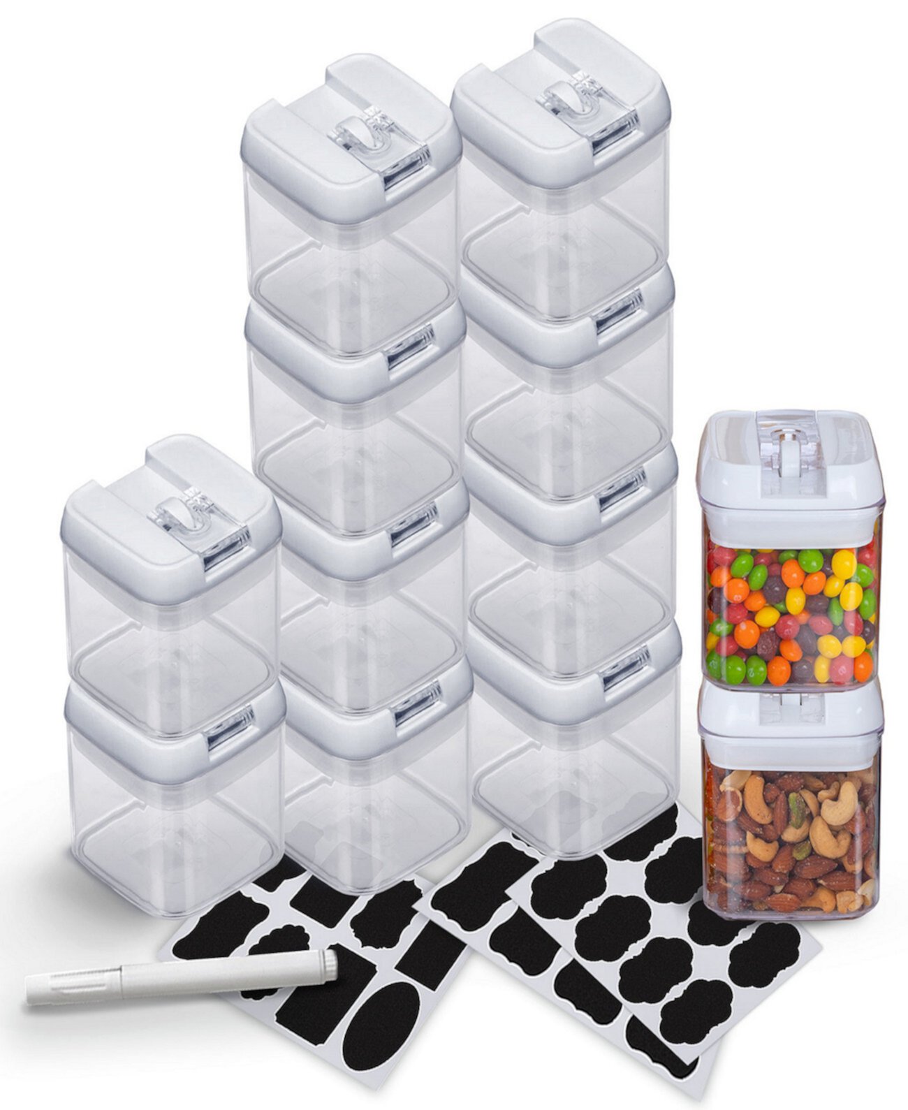 12 Piece Food Storage Containers, 0.5 Liter Cheer Collection